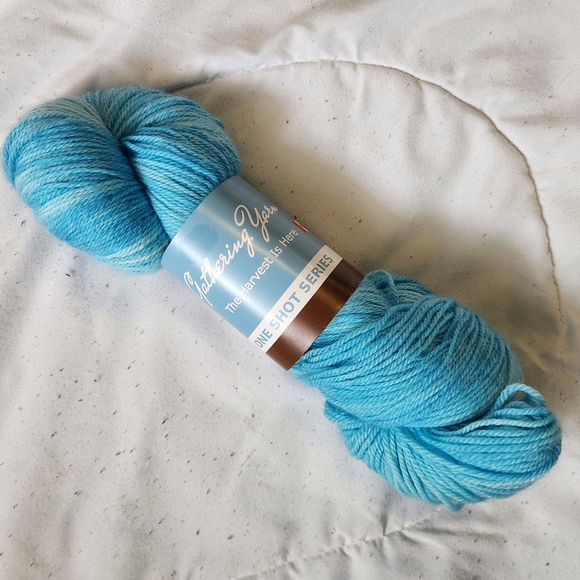 Gathering Yarn Other - Aqua Gathering Yarn Skein Sock Weight